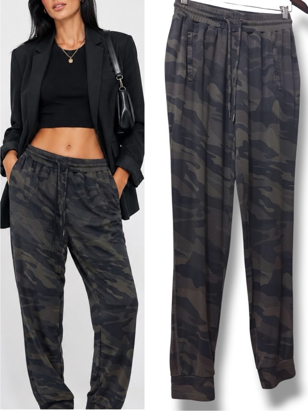 227 Nicole Miller New York | EUC Women’s Camo Jogger Pants (Size S) - super soft